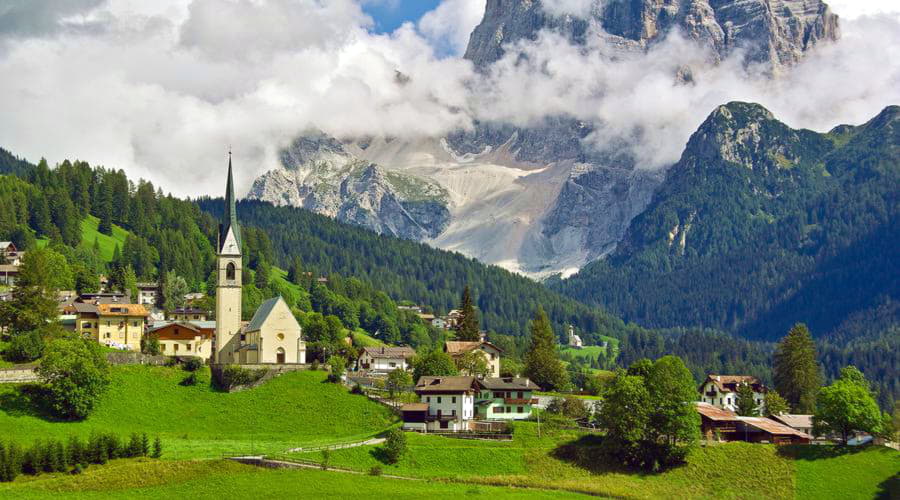 Principais opções de aluguel de carros em Selva di Cadore